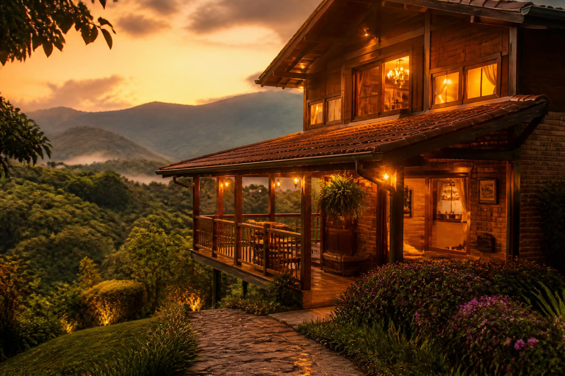 Recanto Verde ao entardecer